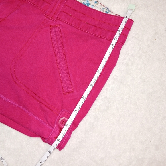 5 for $10 Arizona Dark Pink Cuffed Hem Shorts size 9 - Picture 2 of 8